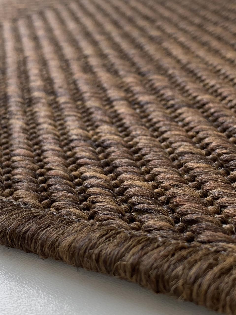 Килим безворсовий абстрактний рогожка прямокутний 160х230 см Бежевий (10011-0303) - фото 2