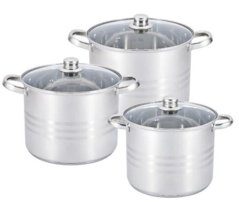 Набір каструль з нержавіючої сталі Edenberg 6 пр. (EB-522)