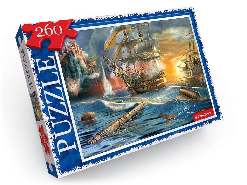 Пазлы детские Корабли 330х230 мм 260 эл.