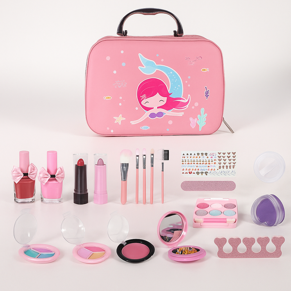 Набор детской косметики для девочек тени/помады/лаки на 21 пр. (15455354)