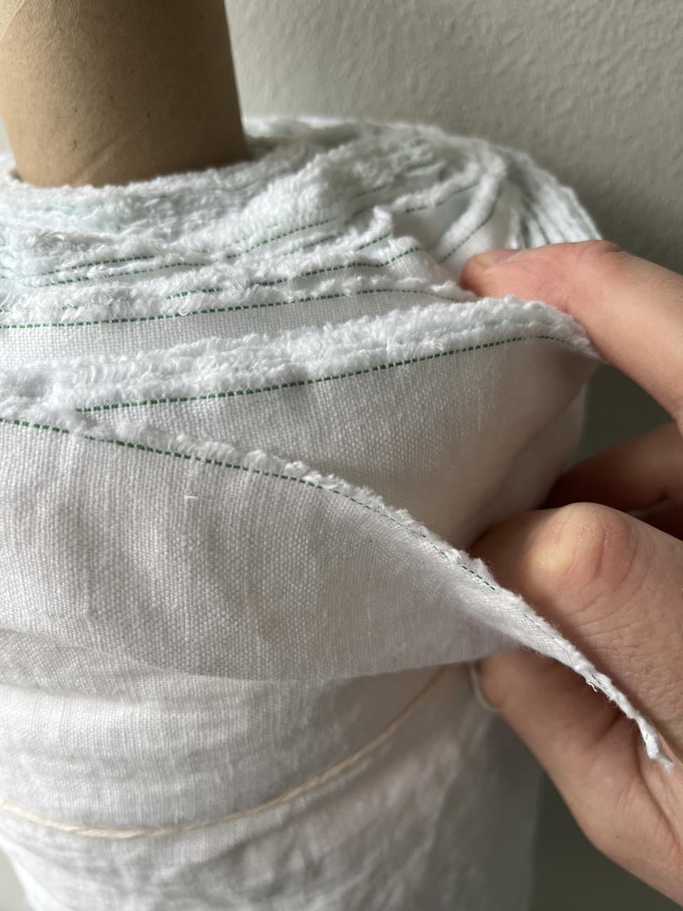 Ткань костюмная LINEN PLUS CRASH EFFECT 100% лен 145 см 101 Белый - фото 6 Ткань костюмная LINEN PLUS CRASH EFFECT 100% лен 145 см 101 Белый - фото 6