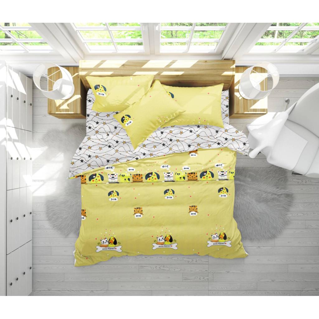 Комплект постельного белья MirSon Бязь 17-0517 Cat-dog King Size (2200003646948)