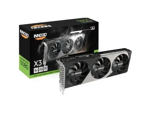 Відеокарта INNO3D GeForce RTX 5080 X3 (N50803-16D7-176068N) Відеокарта INNO3D GeForce RTX 5080 X3 (N50803-16D7-176068N)
