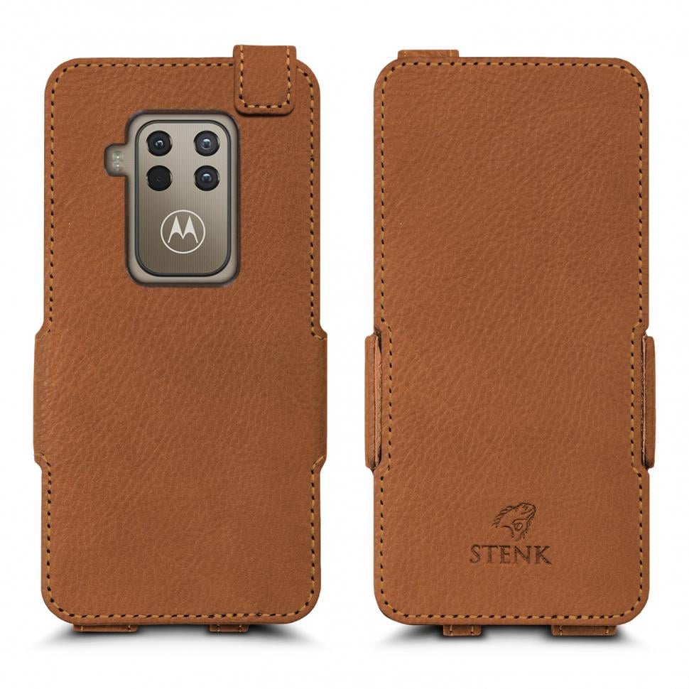 Чохол фліп Stenk Prime для Motorola One Zoom Коричневий (64771)