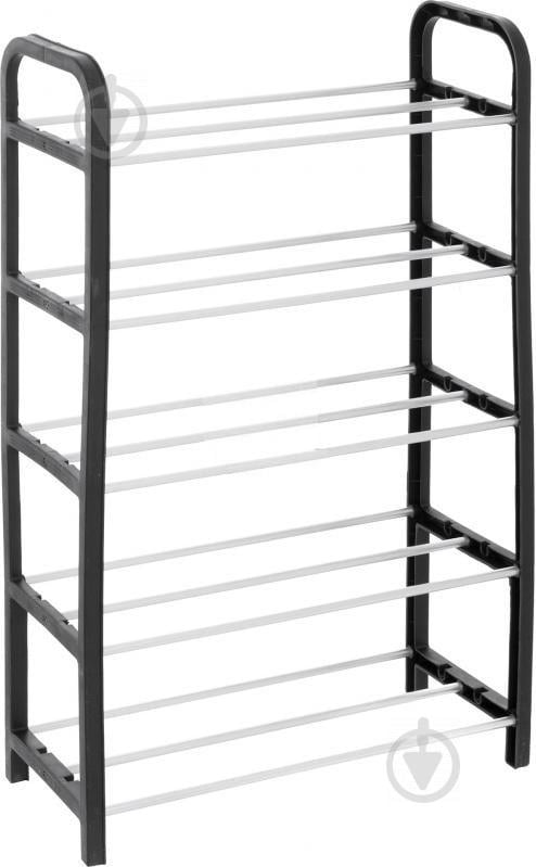 Подставка для обуви на 5 полок PROзапас Черный