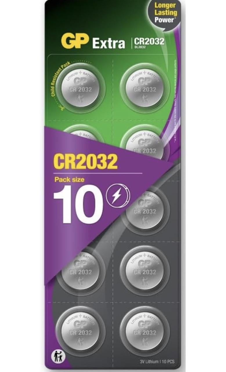 Батарейка літієва GP CR2032-8C5 10 шт. у блістері
