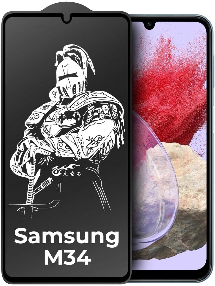 Захисне скло King Fire Samsung Galaxy M34 5G M346 (Full Glue) Black (35063)