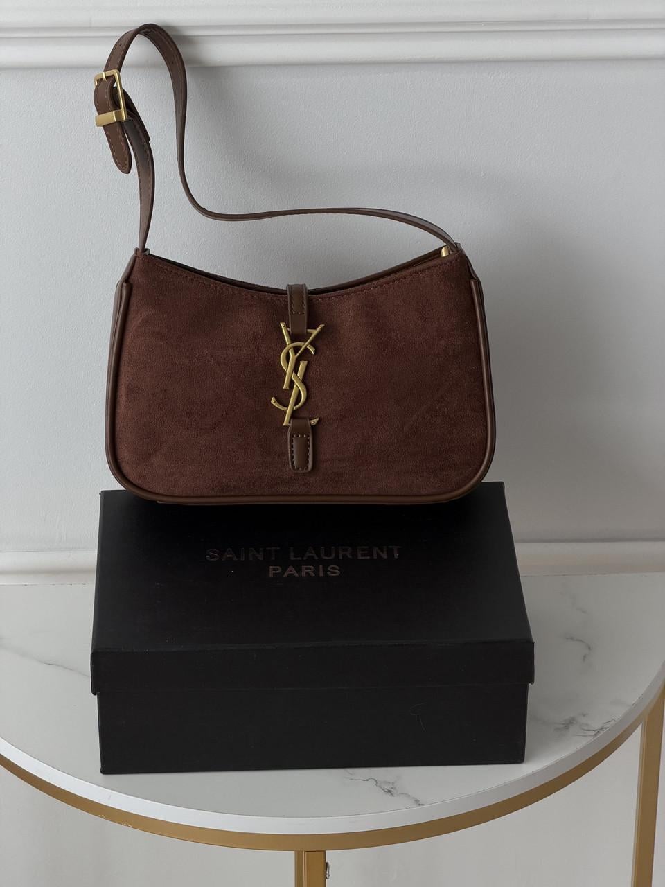 Сумка жіноча Yves Saint Laurent Le 5 A 7 YSL замшевий Шоколадний (2941999562) Сумка жіноча Yves Saint Laurent Le 5 A 7 YSL замшевий Шоколадний (2941999562)