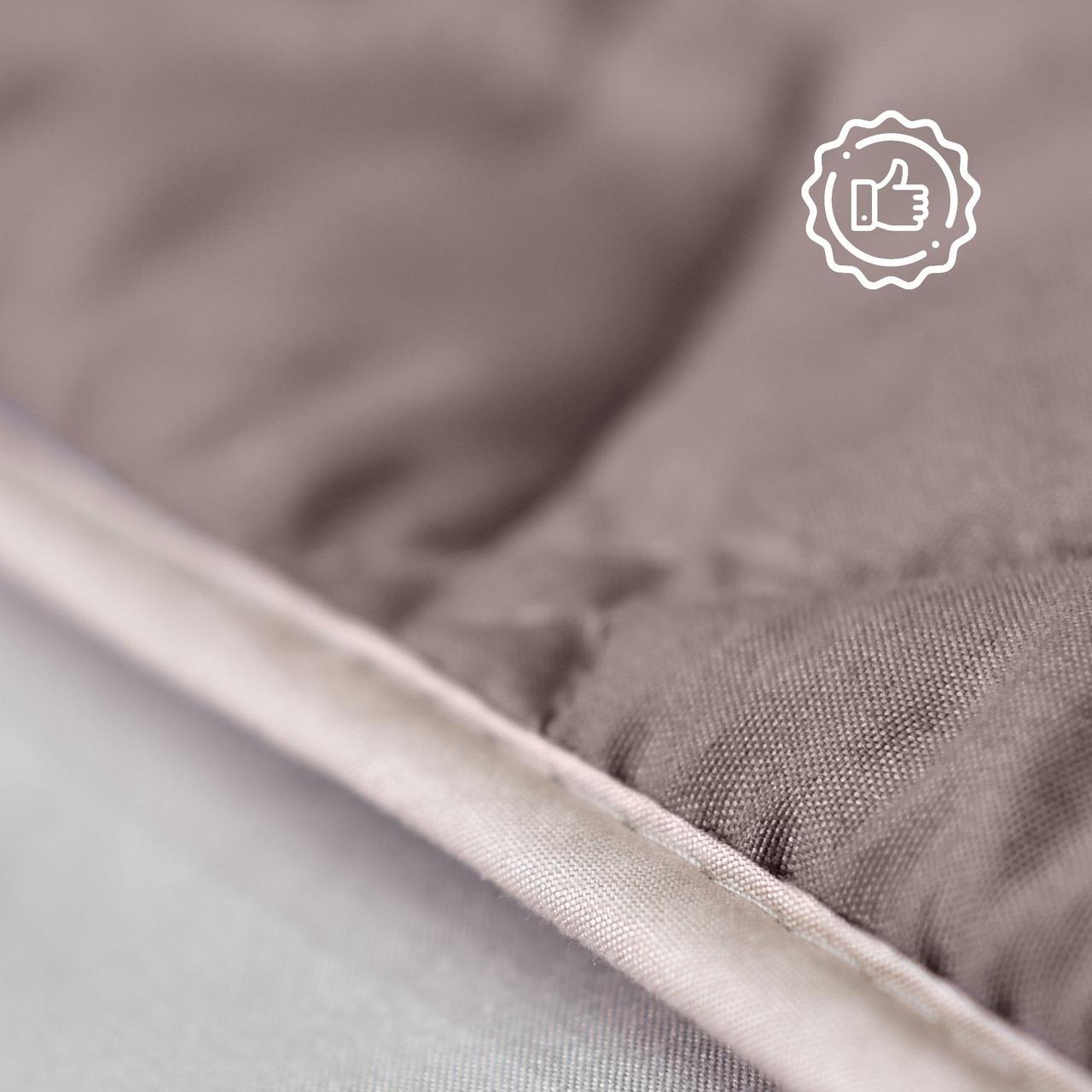 Покривало IDEIA Саше двосторонній 70х240 Шоколадний/Бежевий (28092379) - фото 4