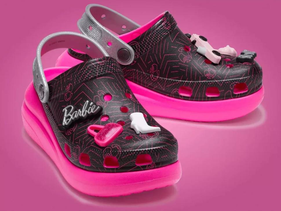 Сабо жіночі Crocs Barbie Classic Crush Clog р. 37-38 Яскраво рожевий (18119)