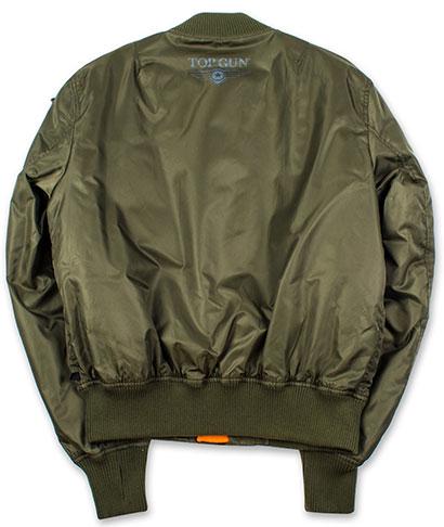 Бомбер Top Gun MA-1 Nylon Bomber Jacket with patches 4XL Olive (TGJ1540PO4XL) - фото 2