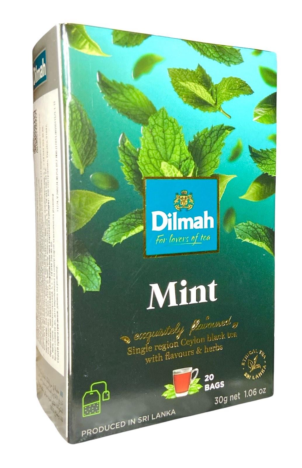 Чай Dilmah Mint черный цейлонский с мятой 20 пакетиков (60531)