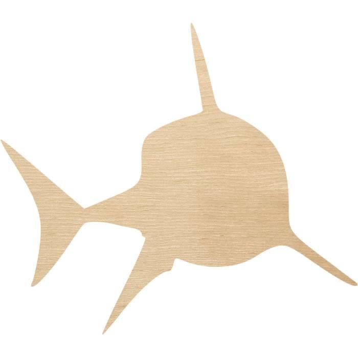 Заготівля з фанери Акула №7 4x3,5 см (2801170355)