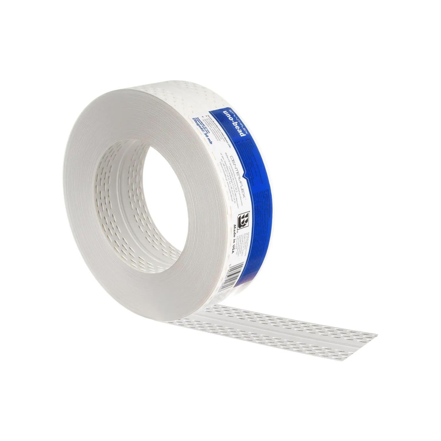 Стрічка композитна американка Strait Flex UNO-BEAD для кутів гіпсокартону 57 мм 30 м Синій (29535305)