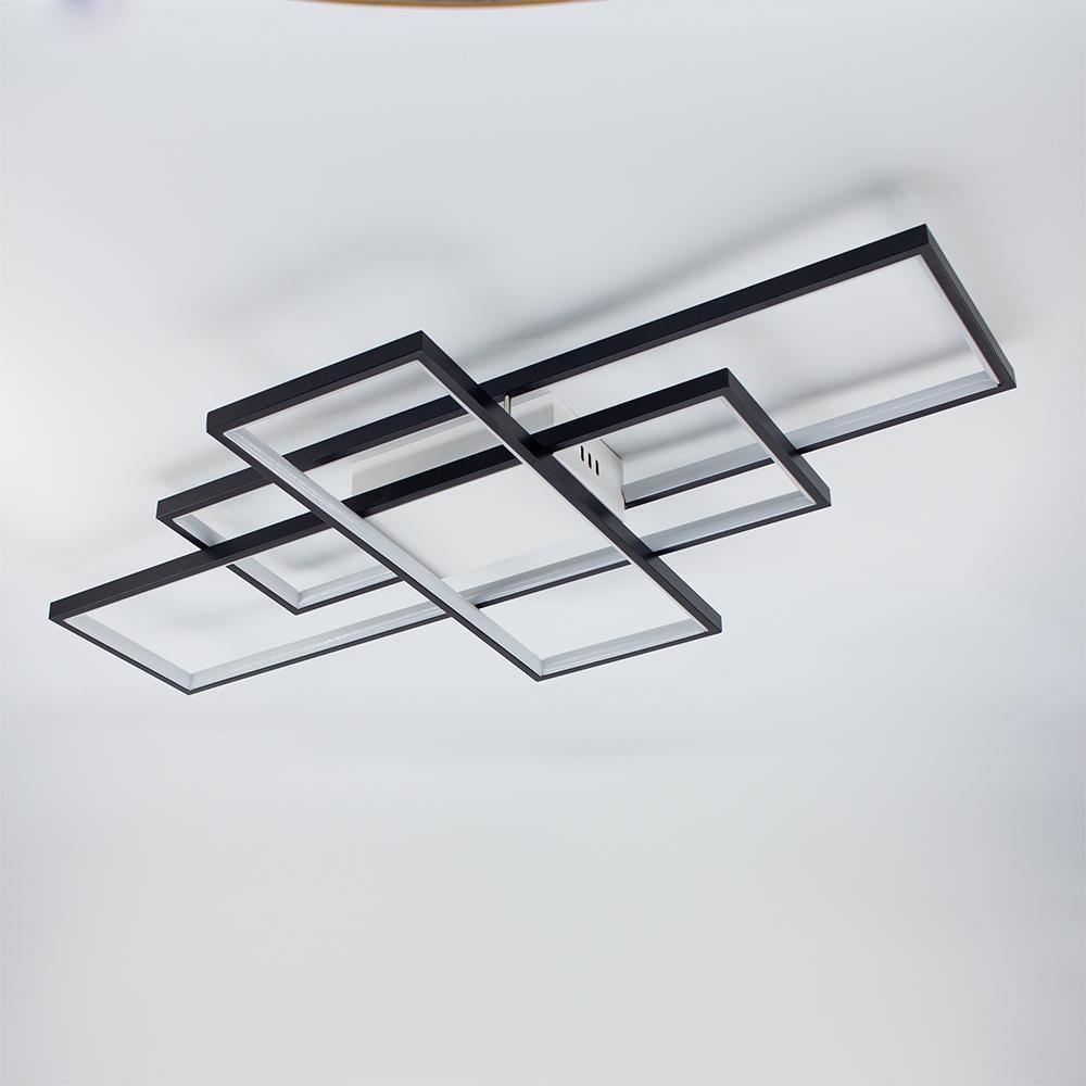 Люстра-смарт світлодіодна ESLLSE SVEN 3S 110 Вт 900x500x80 мм Чорно-білий (141-10553-01) - фото 8 Люстра-смарт світлодіодна ESLLSE SVEN 3S 110 Вт 900x500x80 мм Чорно-білий (141-10553-01) - фото 8