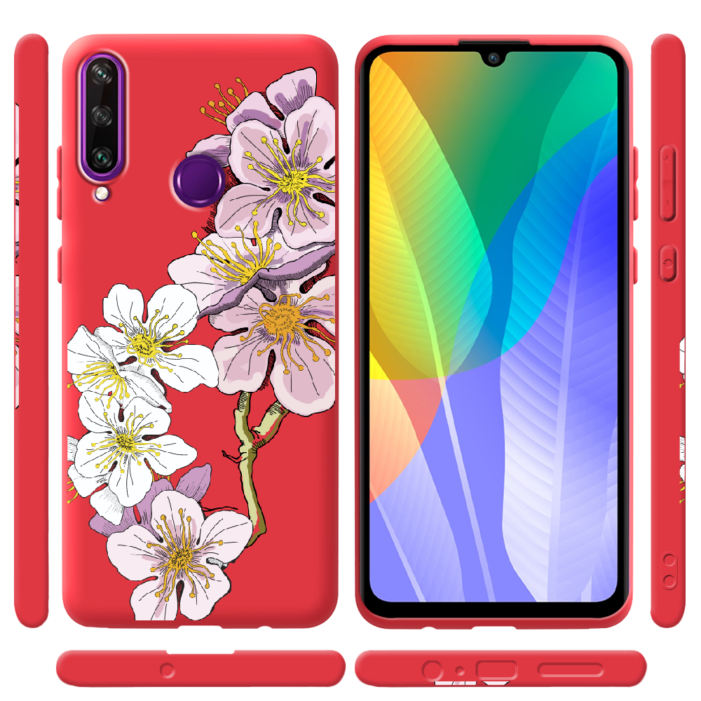 Чохол BoxFace Huawei Y6p Cherry Blossom Червоний силікон  (40017-cc4-41525) - фото 2