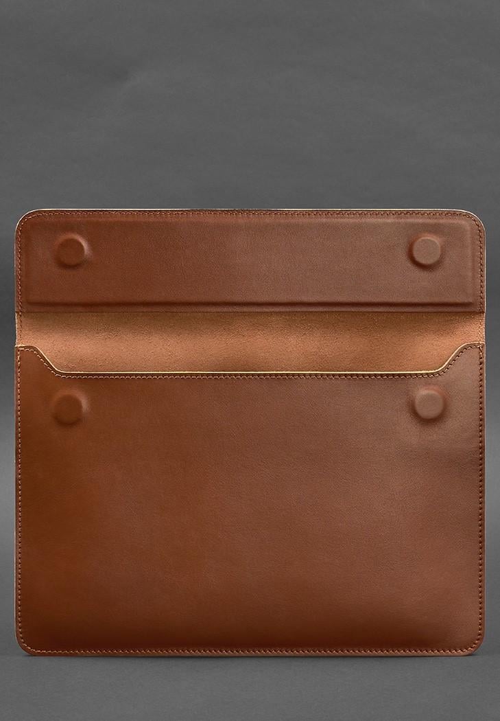 Чехол кожаный-конверт на магнитах для ноутбука универсальный Светло-коричневый (A-028002) - фото 2 Чехол кожаный-конверт на магнитах для ноутбука универсальный Светло-коричневый (A-028002) - фото 2