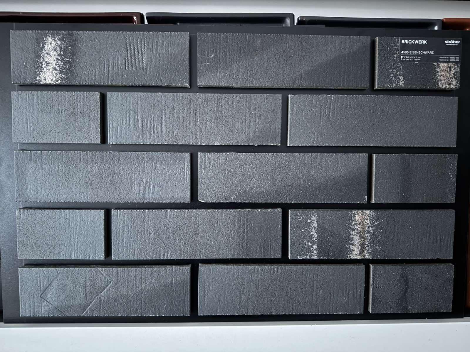 Клинкерная плитка Stroeher BRICKWERK Eisenschwarz NF 240x71x12 мм - фото 2