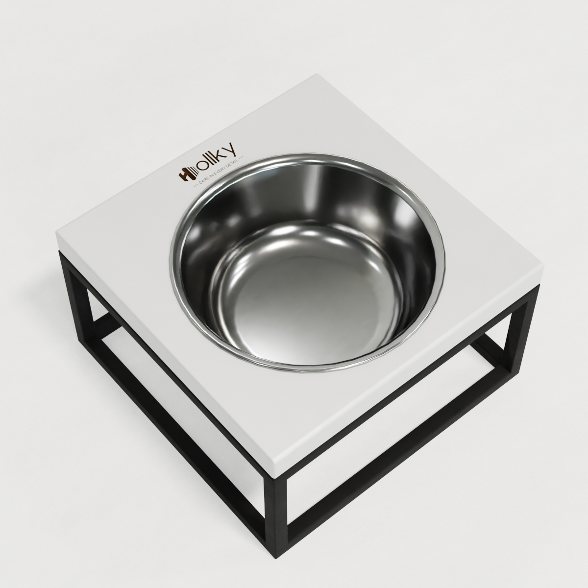 Миска на подставке для кошек и средних собак Hollky Base Solo M 0,8 л (M-212110-GRWH) - фото 7 Миска на подставке для кошек и средних собак Hollky Base Solo M 0,8 л (M-212110-GRWH) - фото 7