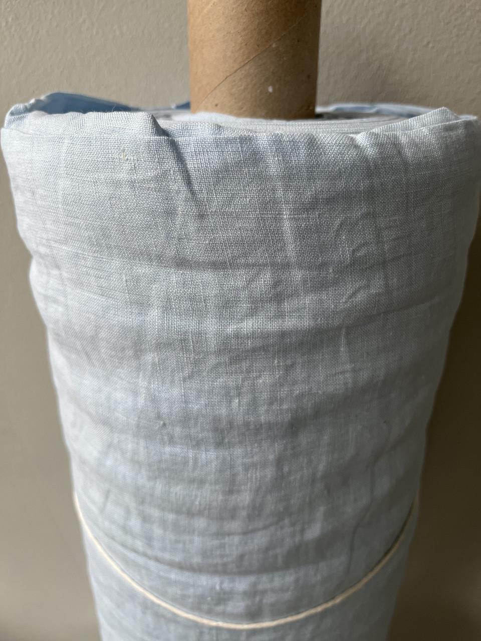 Ткань LINEN PLUS CRASH EFFECT 100% лен 250 см 1347 Небесно-голубой - фото 4