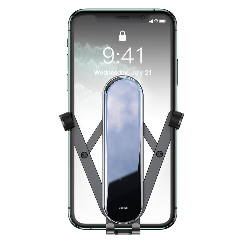 Держатель для телефона BASEUS Penguin gravity phone holder в машину Black - фото 5