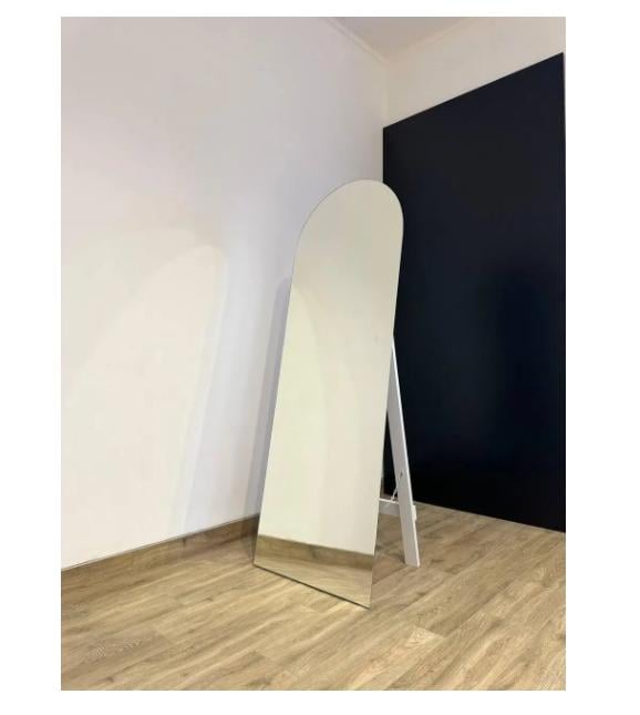 Підлогове дзеркало Arka овальне без рами на ніжці 1700х700 мм Білий (29452110)