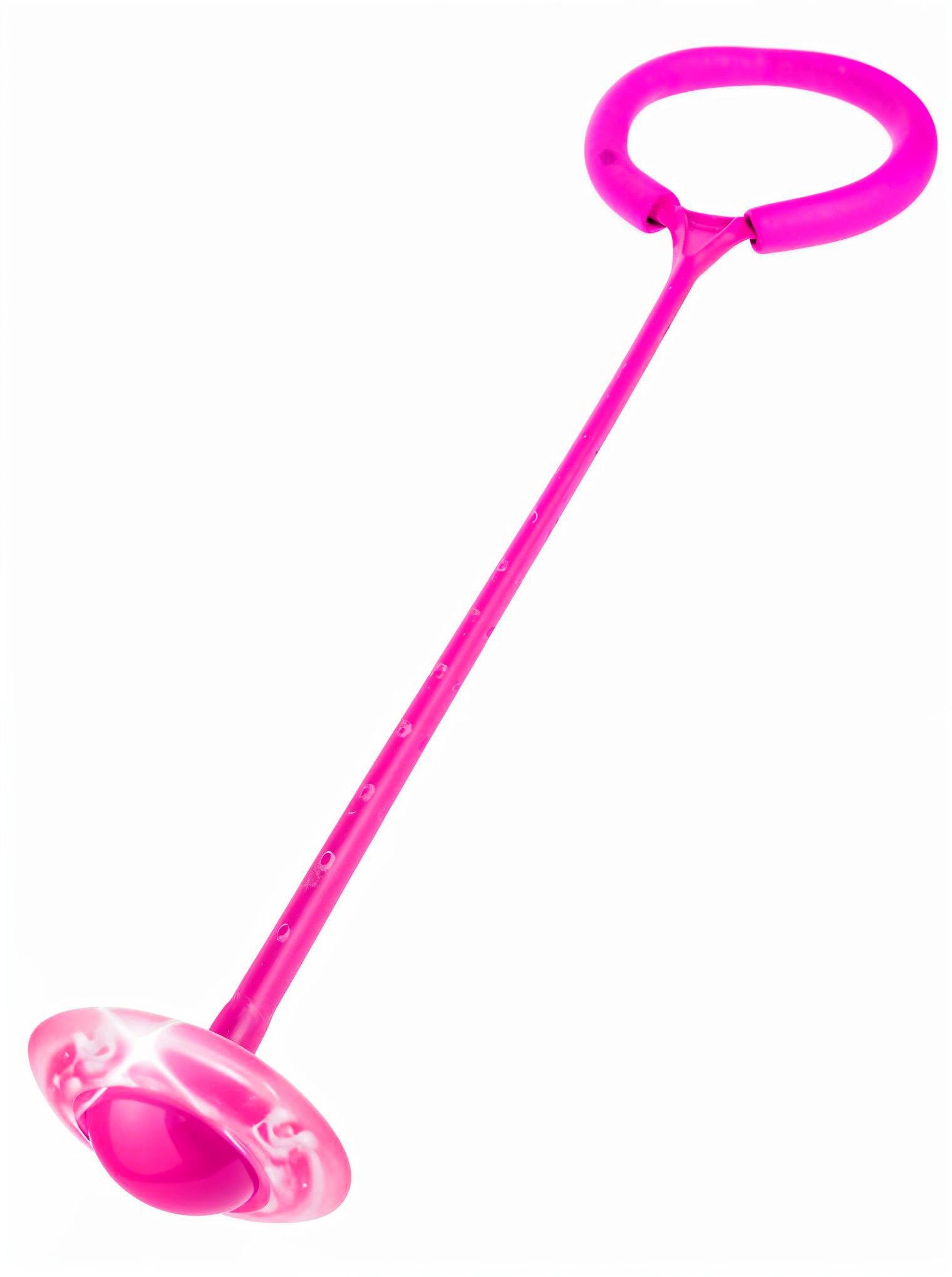 Нейроскалка детская BRS с колесом на одну ногу светящийся Pink (511928239)