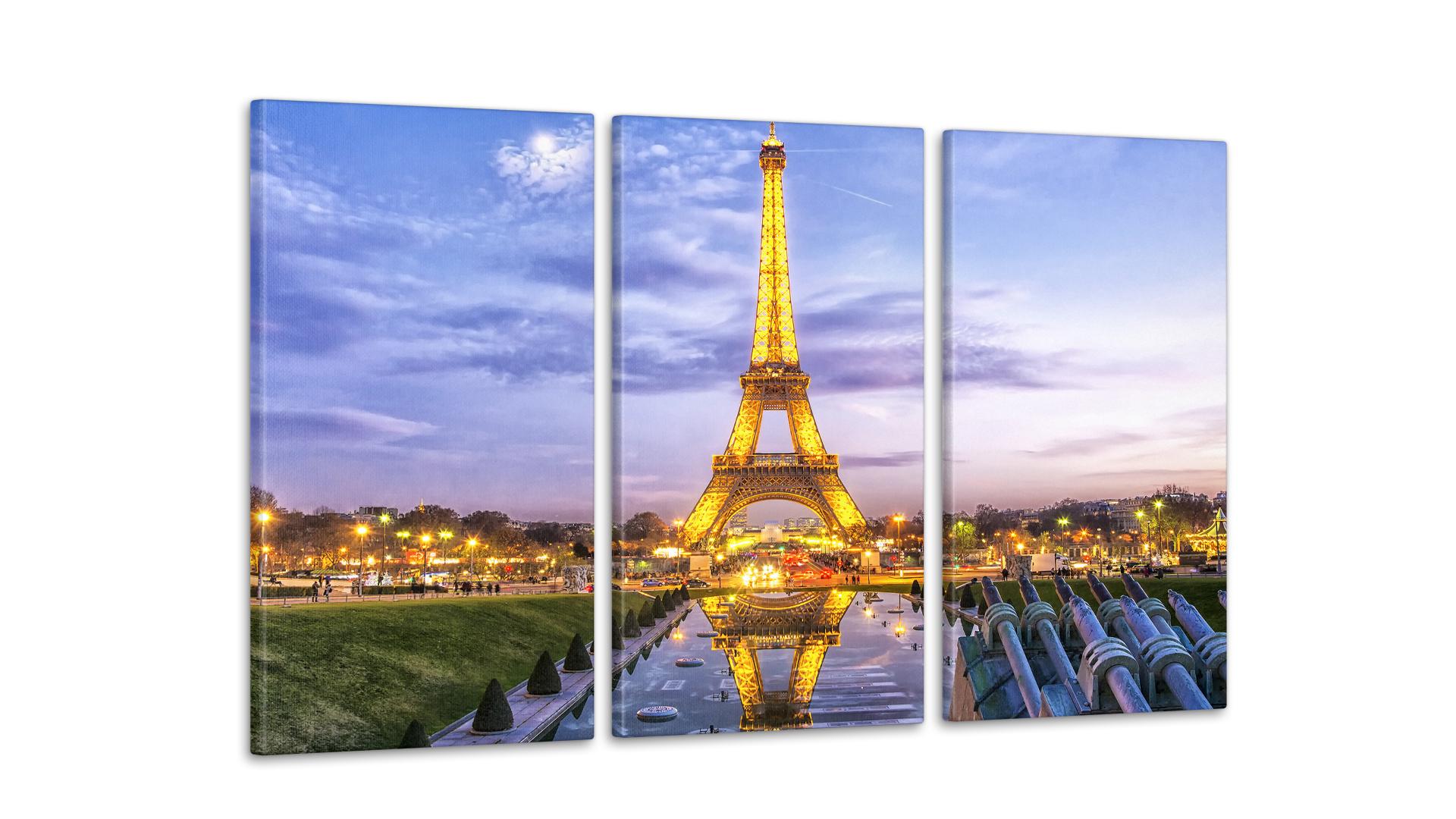 Модульная картина Париж Башня 53x100 см (Art-178_3А)