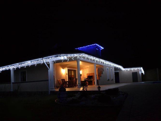 Гірлянда вулична LED Бахрома 200 ламп 10 м Білий (53719411) - фото 5