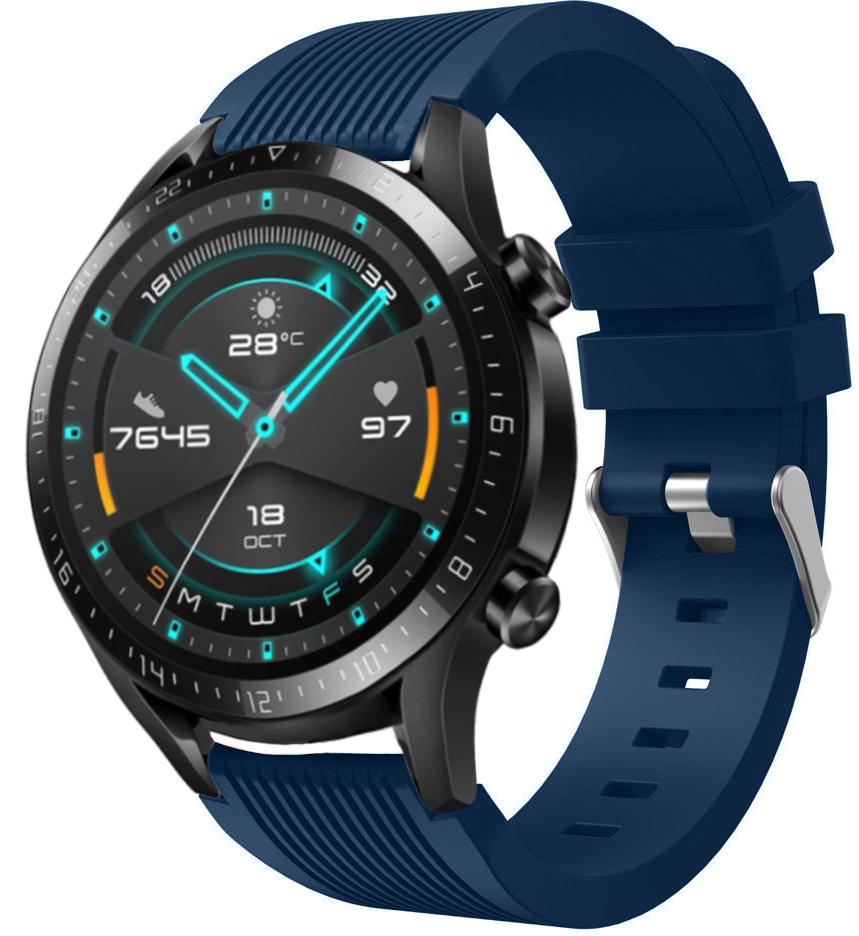 Ремешок Line для Huawei Watch GT/GT2 22 мм Dark Blue (19629) - фото 1 Ремешок Line для Huawei Watch GT/GT2 22 мм Dark Blue (19629) - фото 1