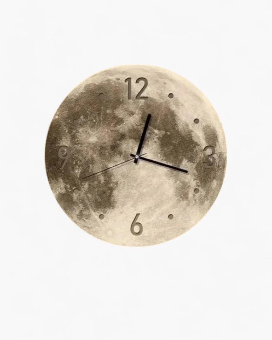 Часы настенные Луна с LED-подсветкой 40 см (17173)