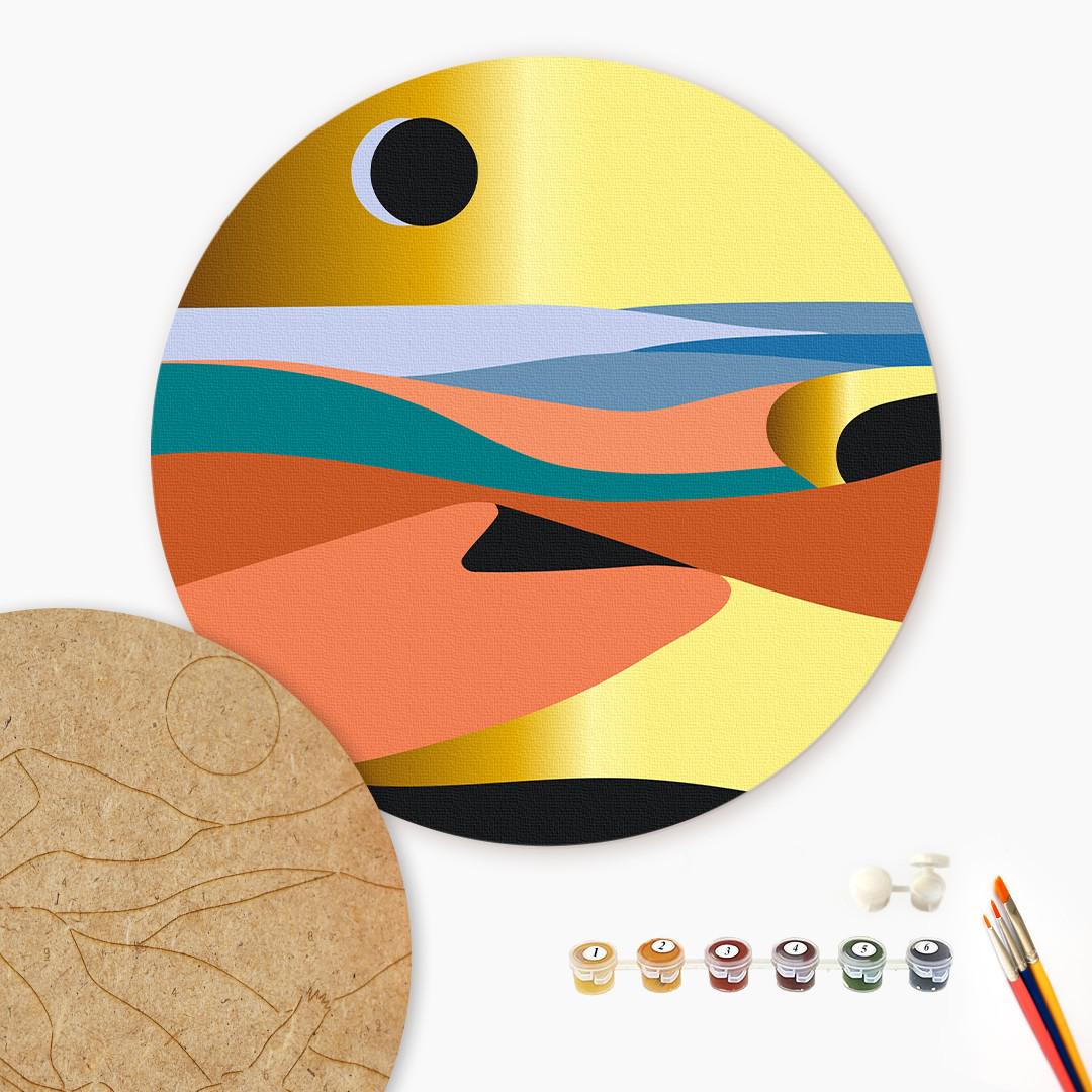 Картина по номерам Brushme Золото на закате 25 см (MDF25005)