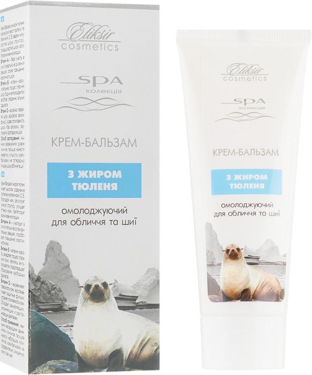 Крем-мыло Омолаживающий для лица и шеи Elixir с жиром тюленя от морщин 75 мл (1571799739)