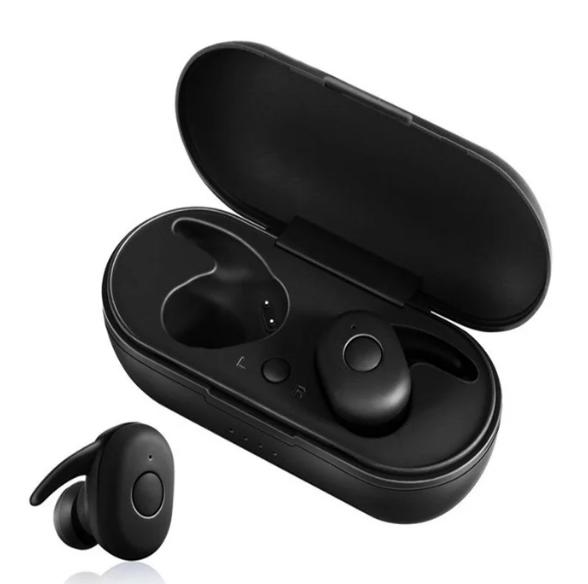 Наушники беспроводные DT1 TWS Bluetooth с кейсом Black - фото 3