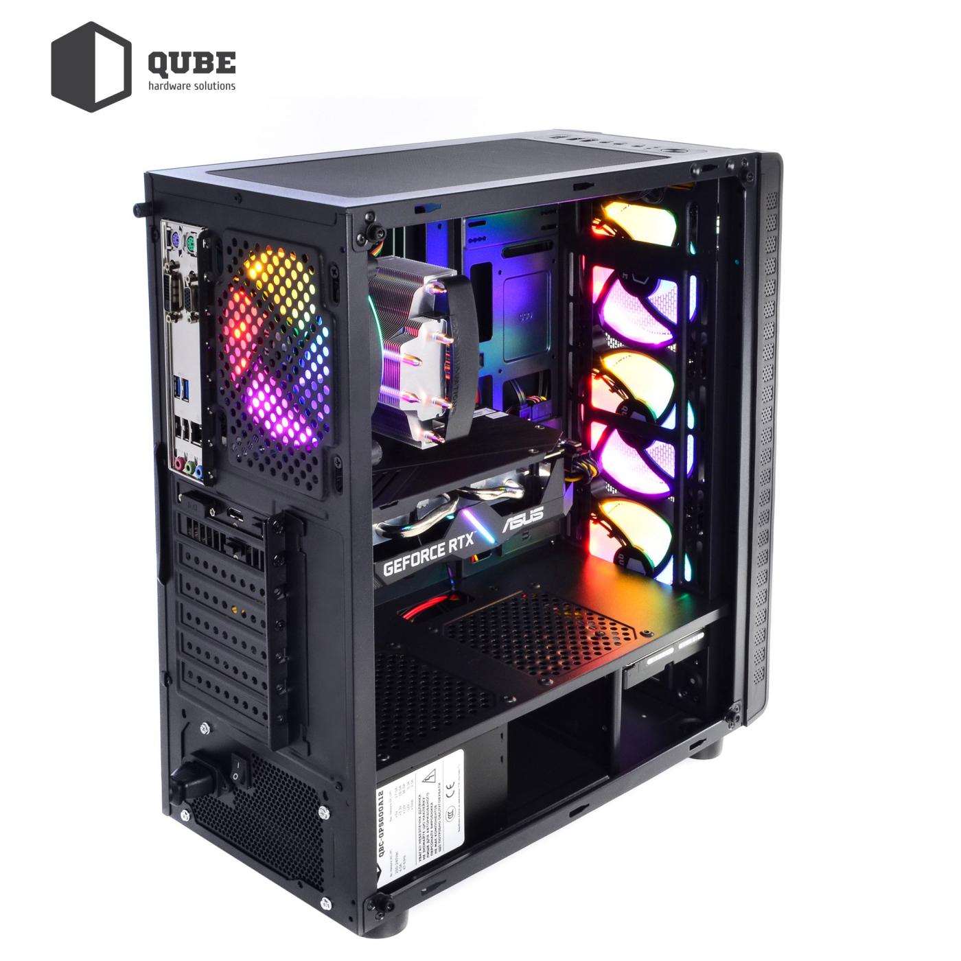 Системный блок QUBE Игровой QB Ryzen 5 3600 GTX 1660 Ti 6GB 3222 - фото 14