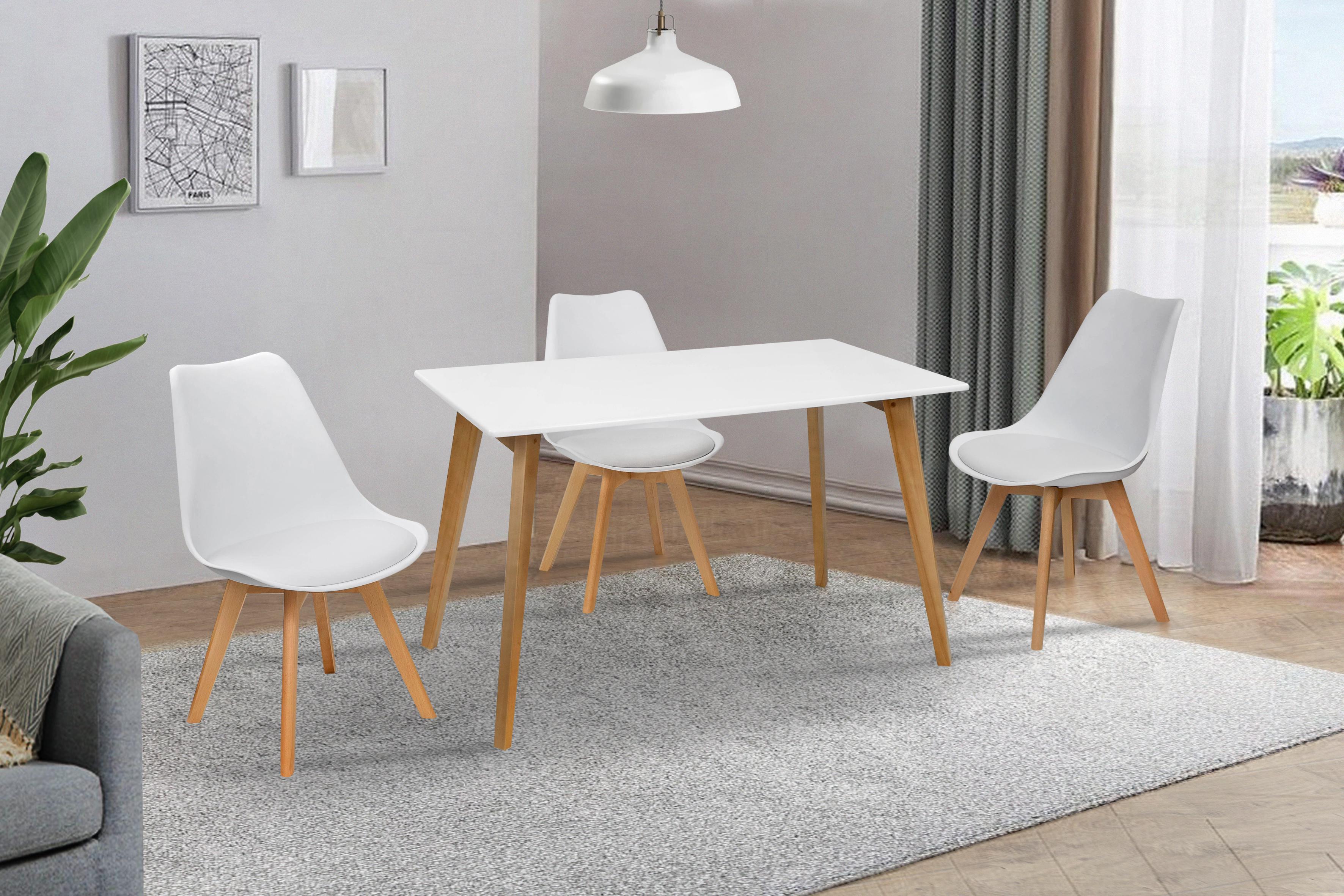 Обеденный стол Ультра Дуглас 1195х670х760 мм Белый/Ясень (GAА0056061) - фото 5 Обеденный стол Ультра Дуглас 1195х670х760 мм Белый/Ясень (GAА0056061) - фото 5