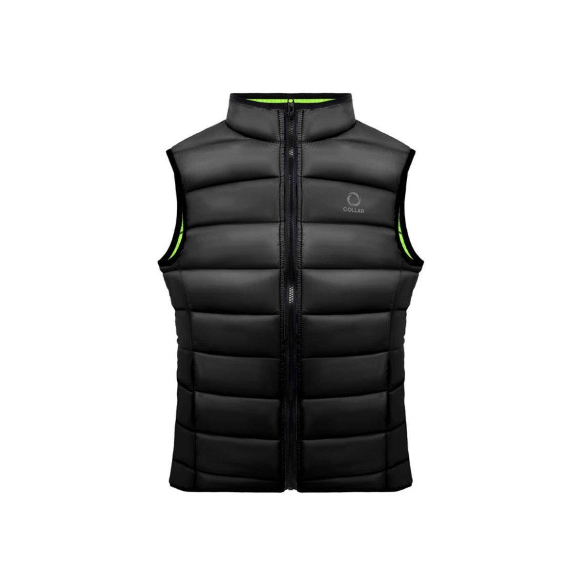 Жилет чоловічий Сollar Vest M Чорно-салатовий (25876972)