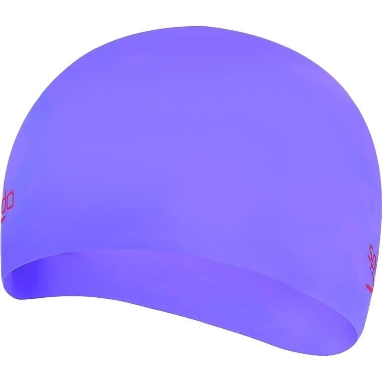 Шапочка для плавания детская Speedo PLAIN MOULDED SILICONE CAP JU Фиолетово-красный (8-70990D438)