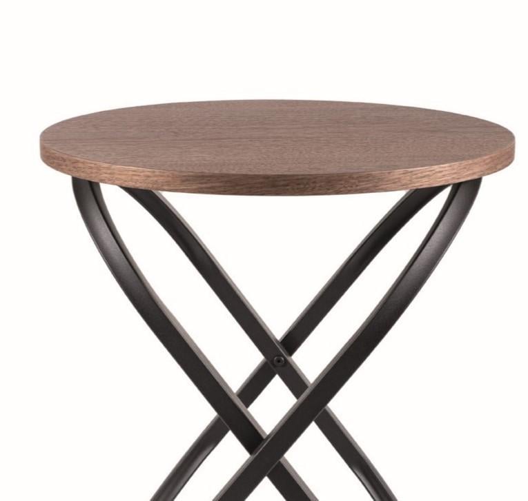 Журнальный столик Signal EOS E 45 см Орех/Черный EOSEORC) - фото 2