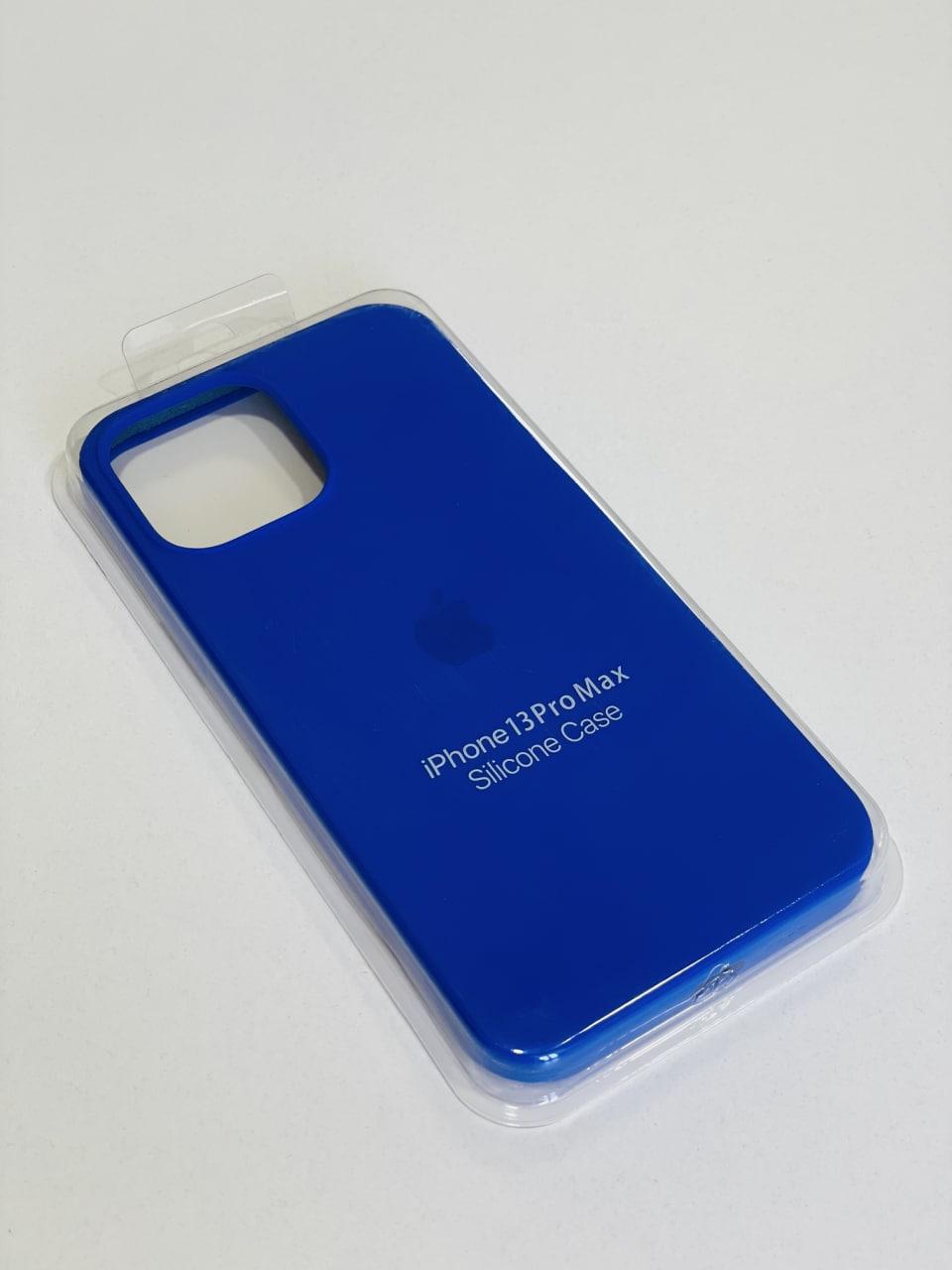 Силиконовый чехол для iPhone 13 ProMax / синий