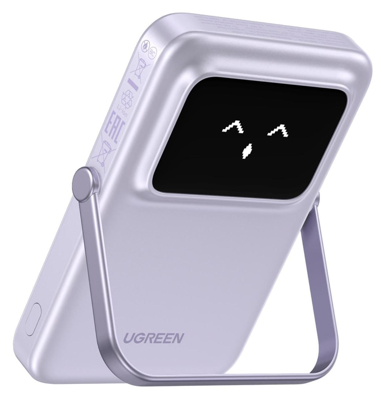 Повербанк UGREEN Uno Magsafe Fast Charging TFT 20W 5000 mAh Purple (2374033960) Повербанк UGREEN Uno Magsafe Fast Charging TFT 20W 5000 mAh Purple (2374033960)