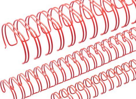 Пружини для брошурування DA А4 8 мм 100 шт. Червоний (1220202080430)