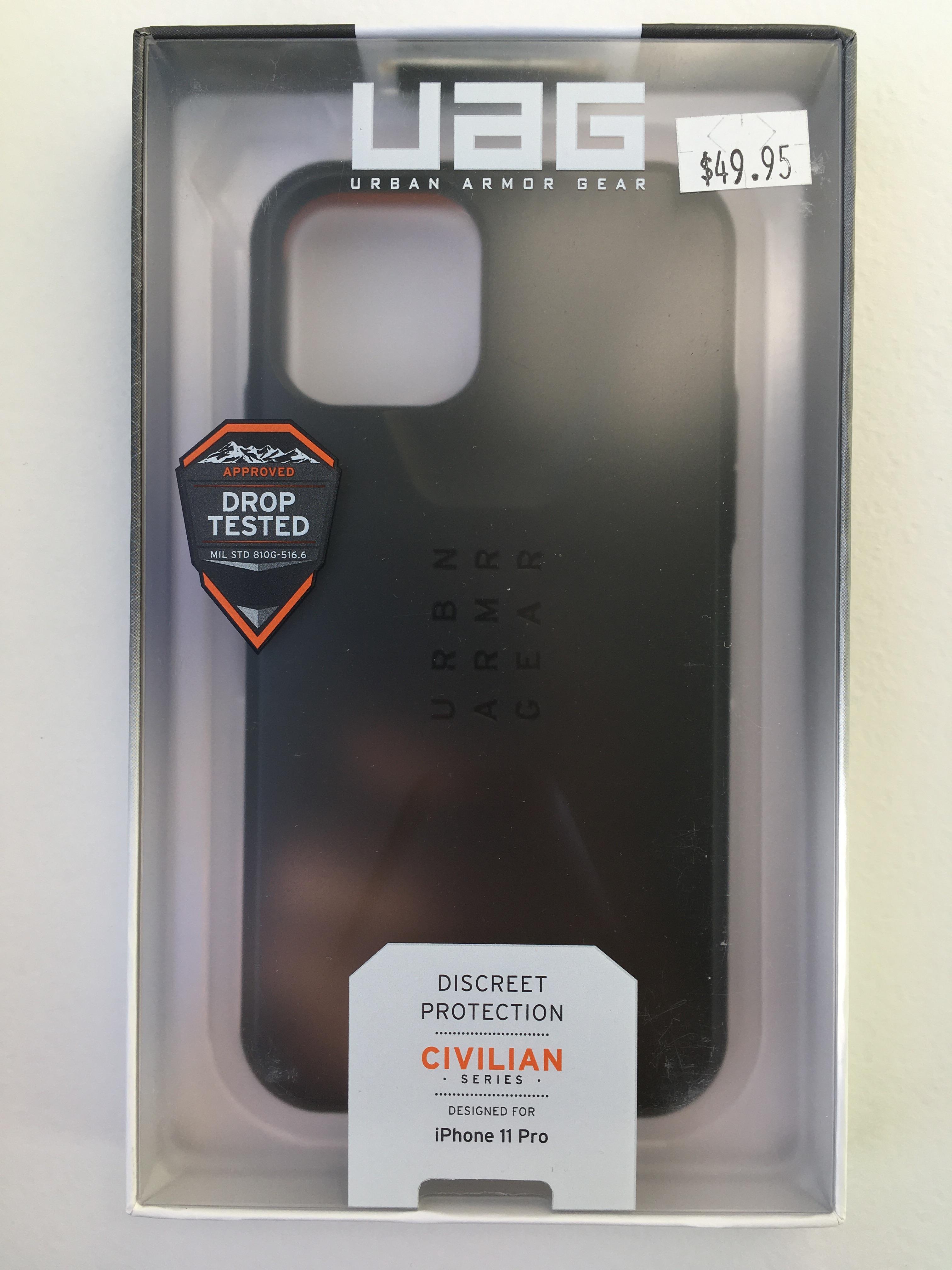 Чохол протиударний мілітарі UAG Civilian 11170D114040 для Iphone 11 Pro 5.8" Black - фото 3