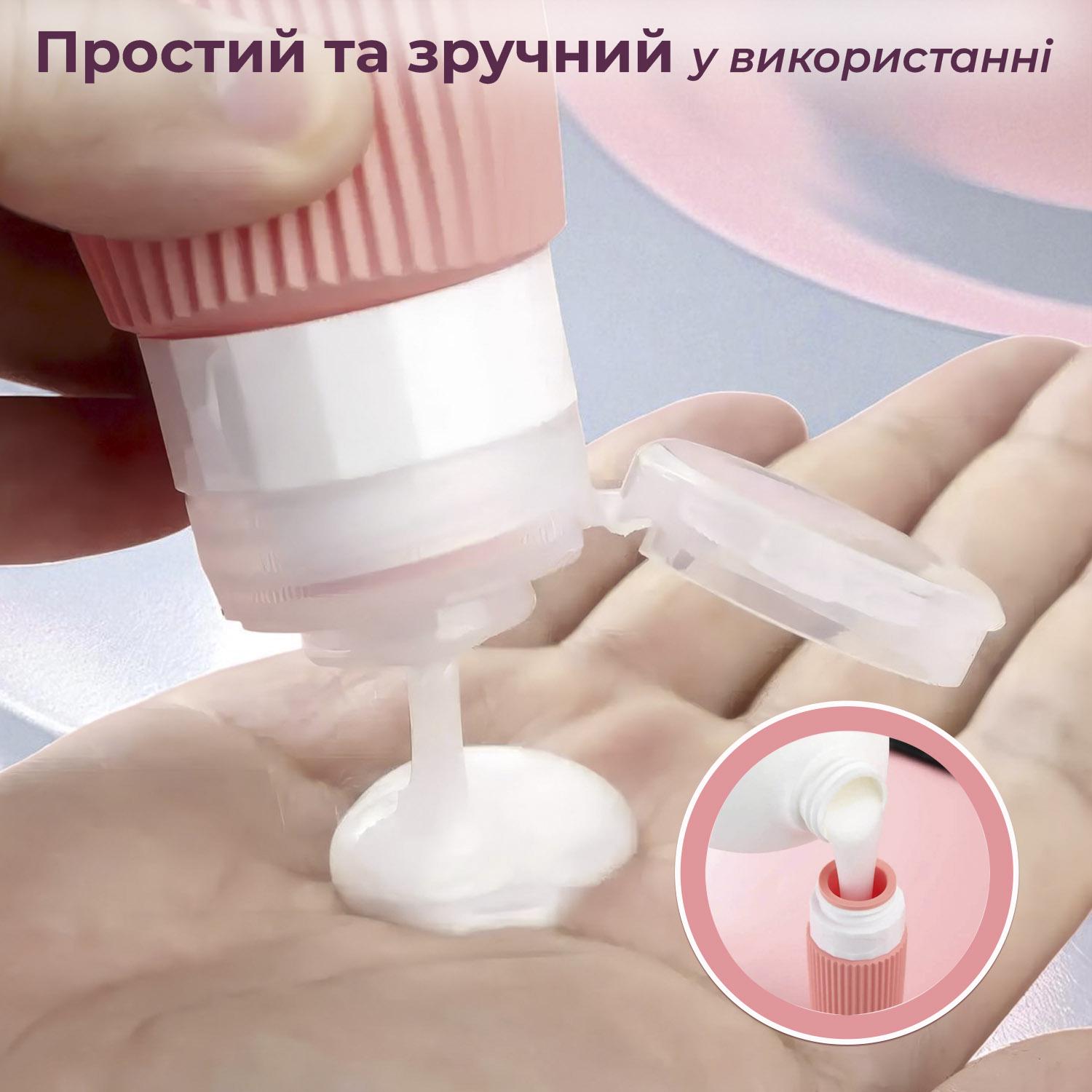 Дорожный набор флаконов для косметики Univerza силиконовый 4 шт. по 90 мл Зеленый - фото 7