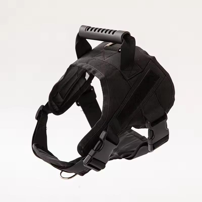 Шлея для собак Fanxing Pet тактический жилет с ручкой S Черный