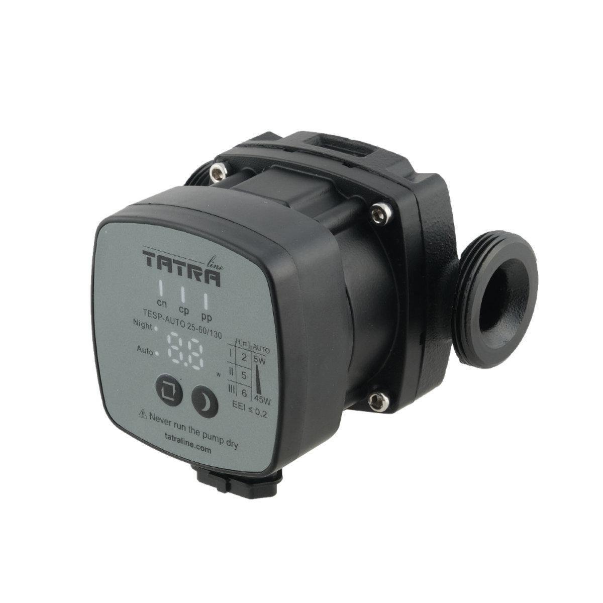 Насос циркуляционный Tatra Line TESP-AUTO 25-60/130 энергосберегающий с кабелем (SW-95906)