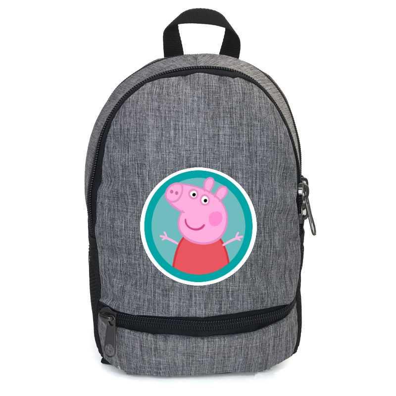 Шкільний рюкзак підлітковий Cappucino Toys Свінка Пеппа PIG 003 12,5 л Сірий (1670545677)