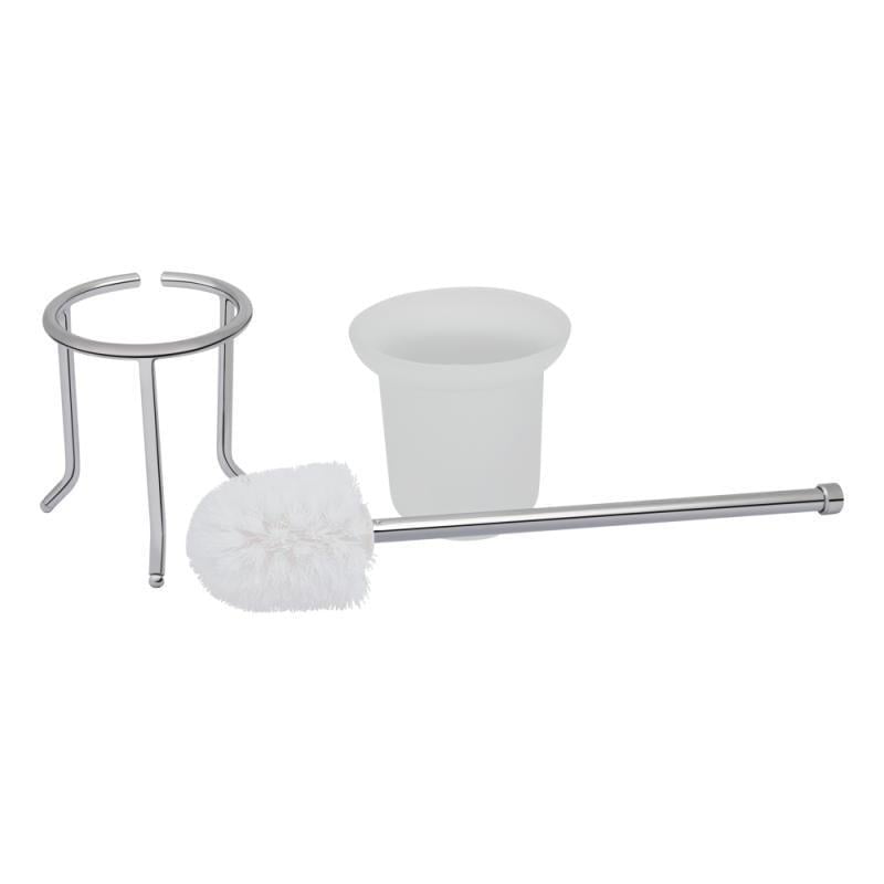 Йоржик для унітазу Lidz CRG 121.05.04 підлоговий Білий/Хром (SD00038579) - фото 3