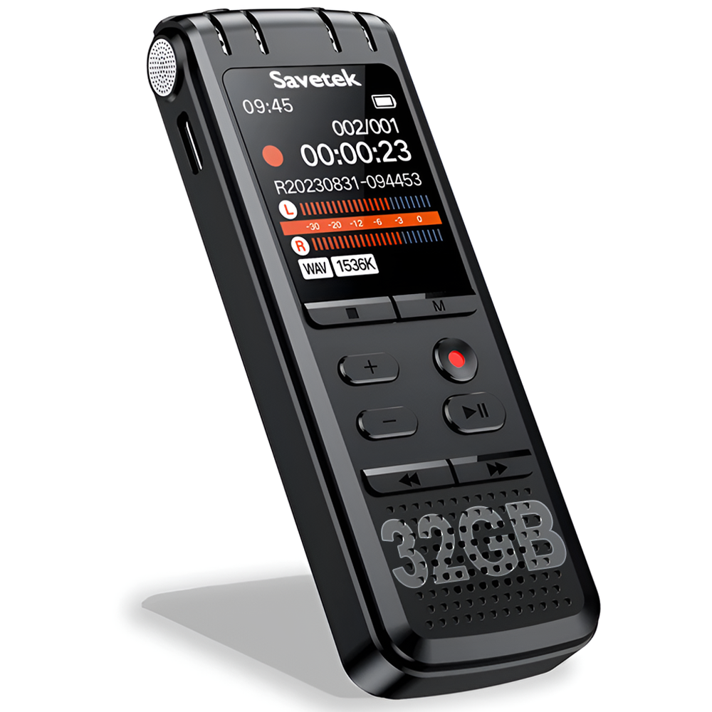 Диктофон цифровой стерео Savetek GS- R58 с шумоподавлением и голосовой активацией 32 GB (1298) Диктофон цифровой стерео Savetek GS- R58 с шумоподавлением и голосовой активацией 32 GB (1298)