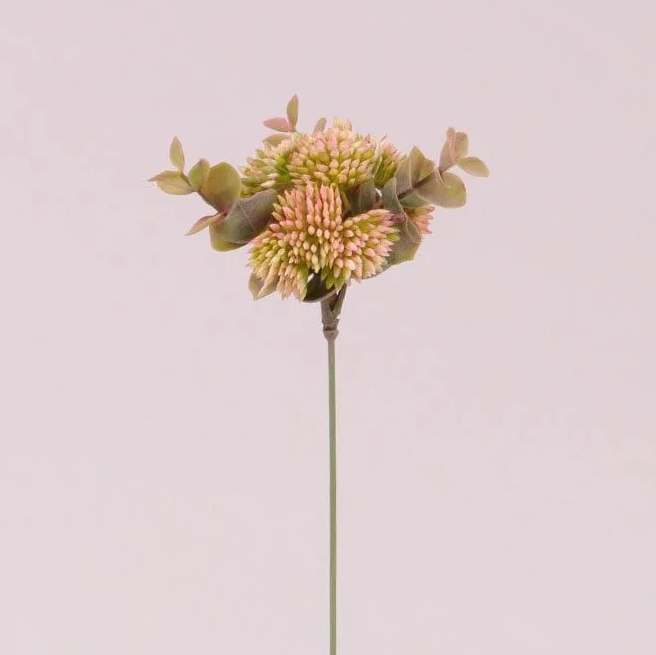 Веточка декоративная Flora с бежевым цветом 12 шт. (72939)